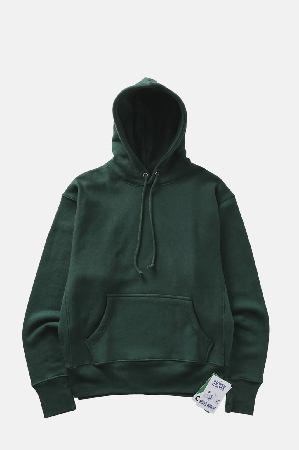 Power Goods Super Weight Hoodie Forest Green.