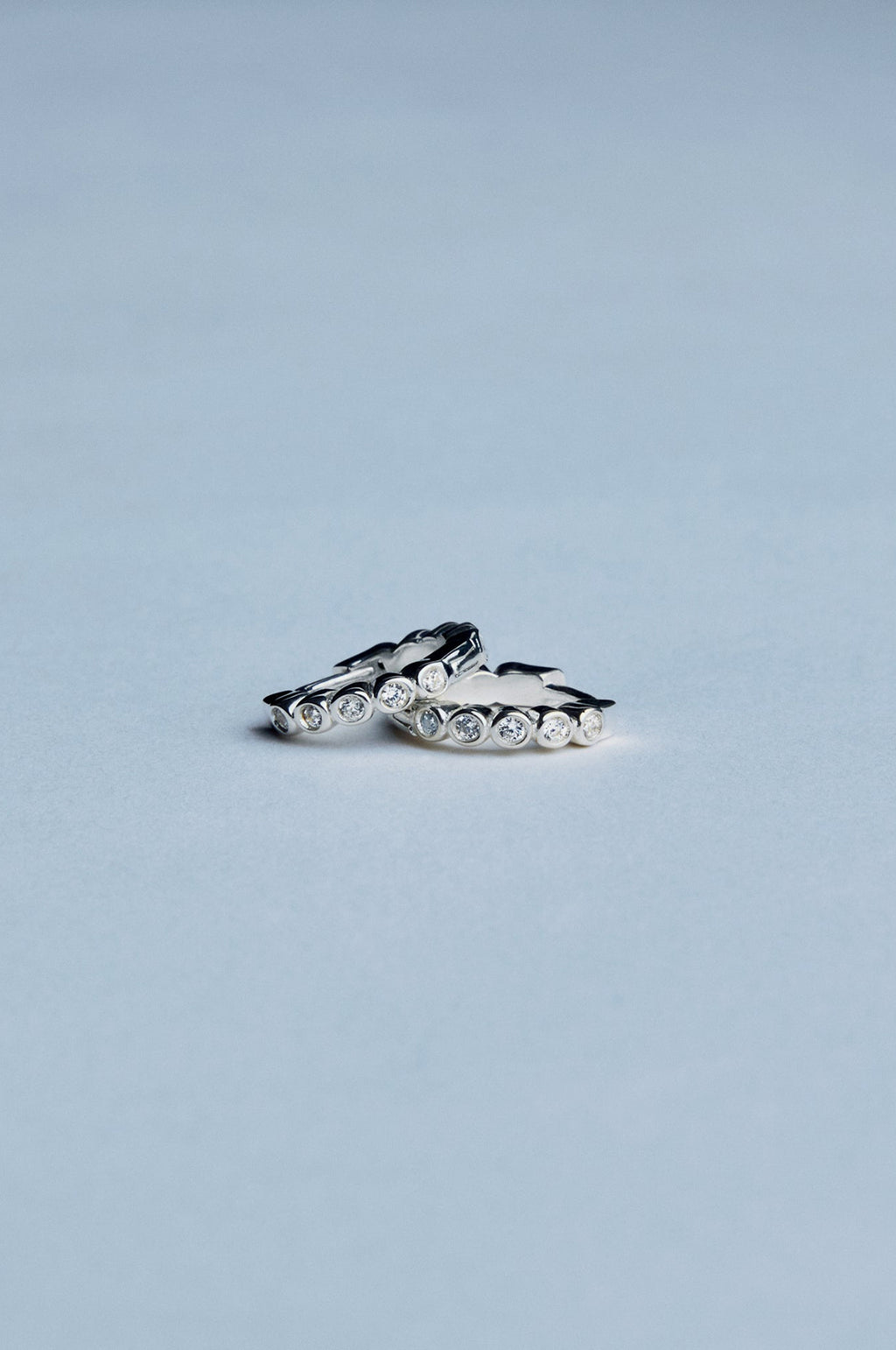 Oda Mini Hoop Silver Earrings