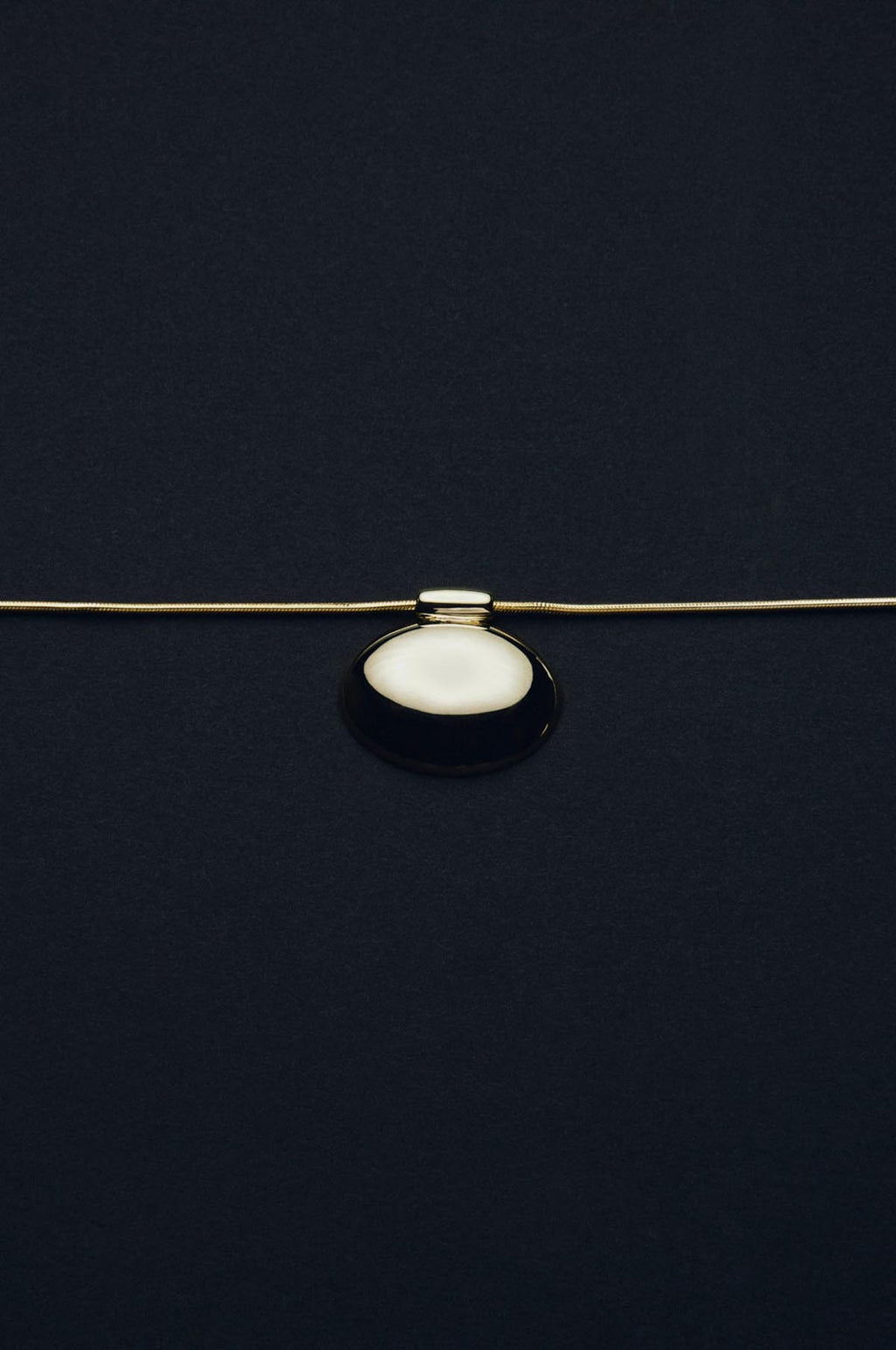 Reflection Pendant Gold Necklace