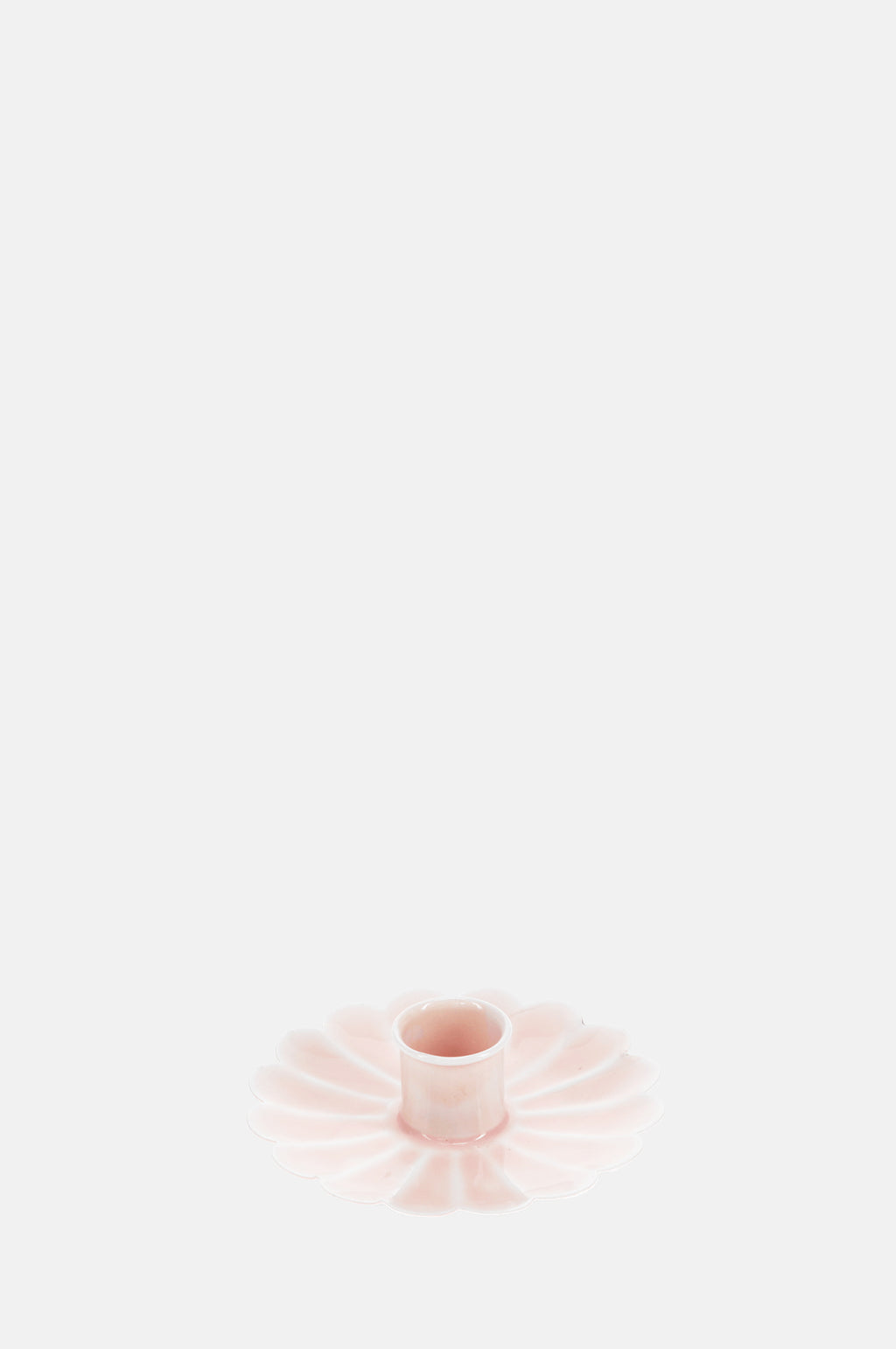 Rex London Enamel Flat Flower Candleholder Pink.