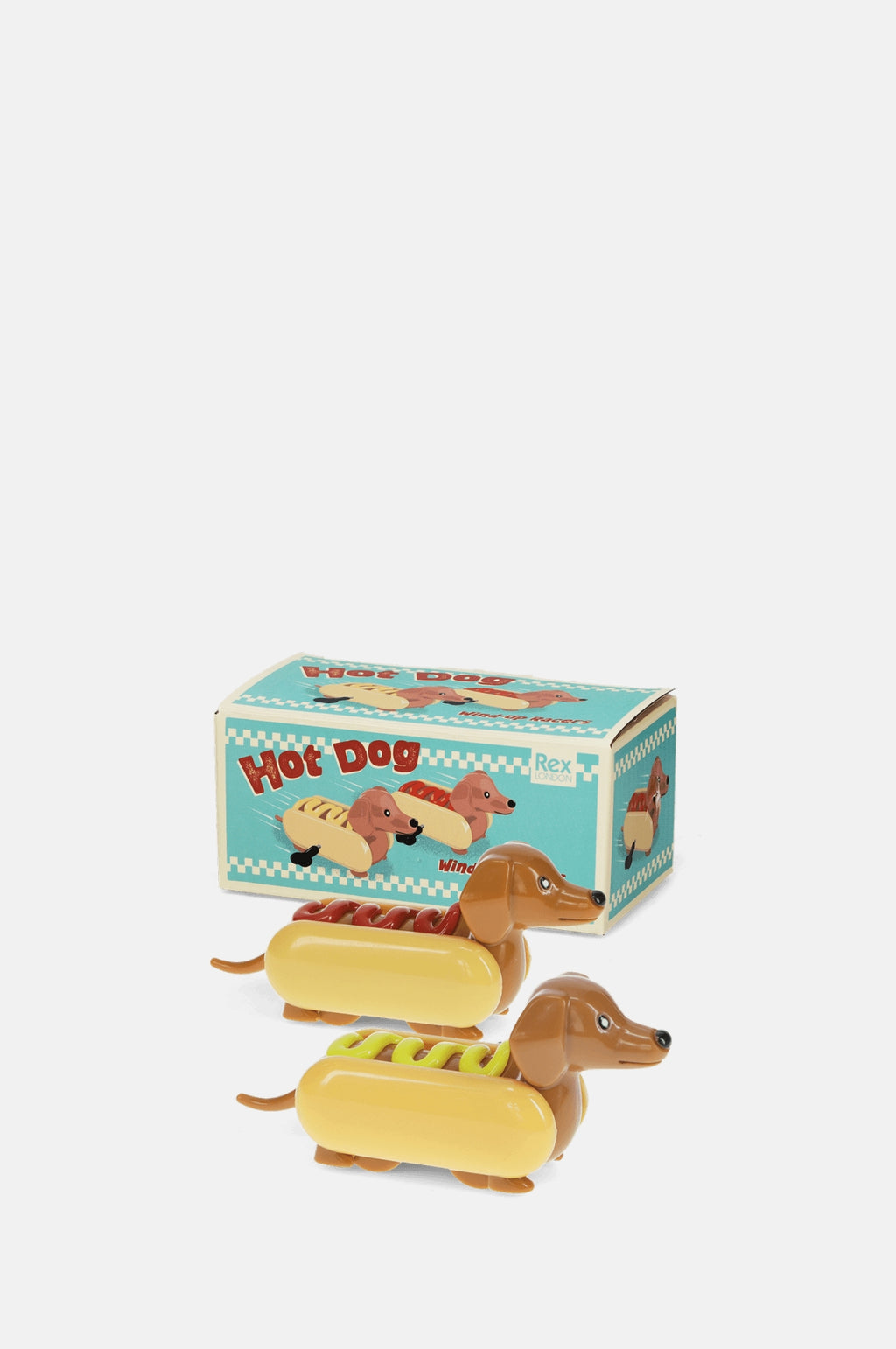 Rex London Hot Dog Wind-up Racers.