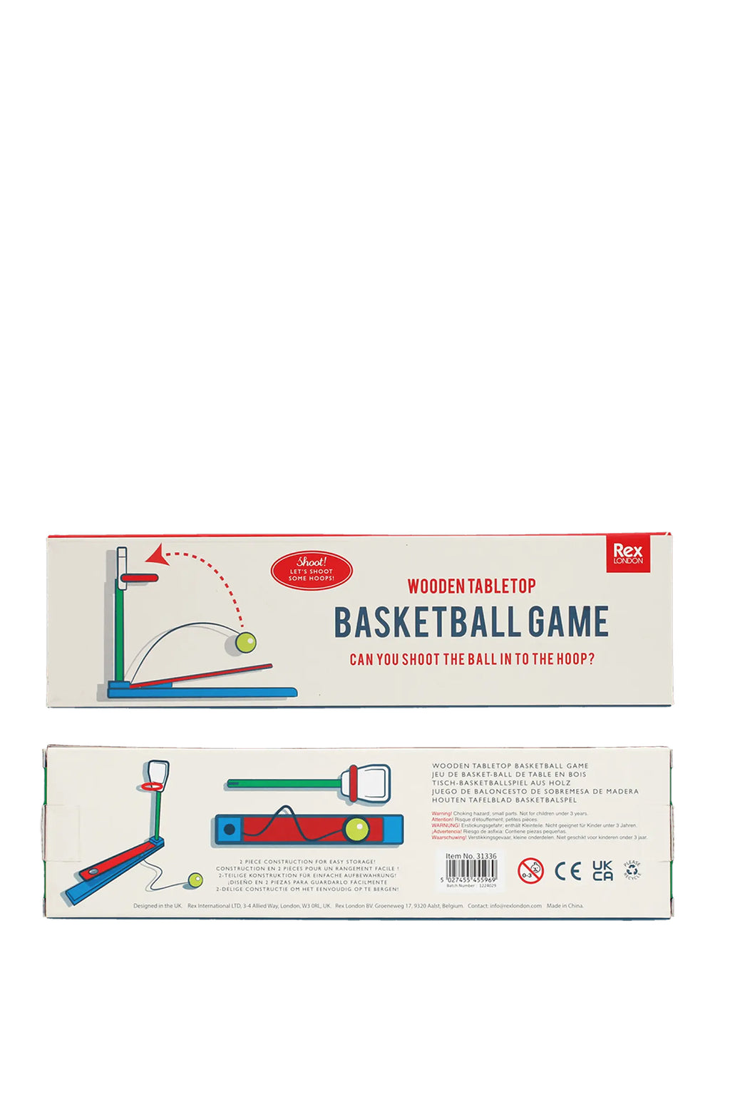 Wooden Tabletop Basketball Game