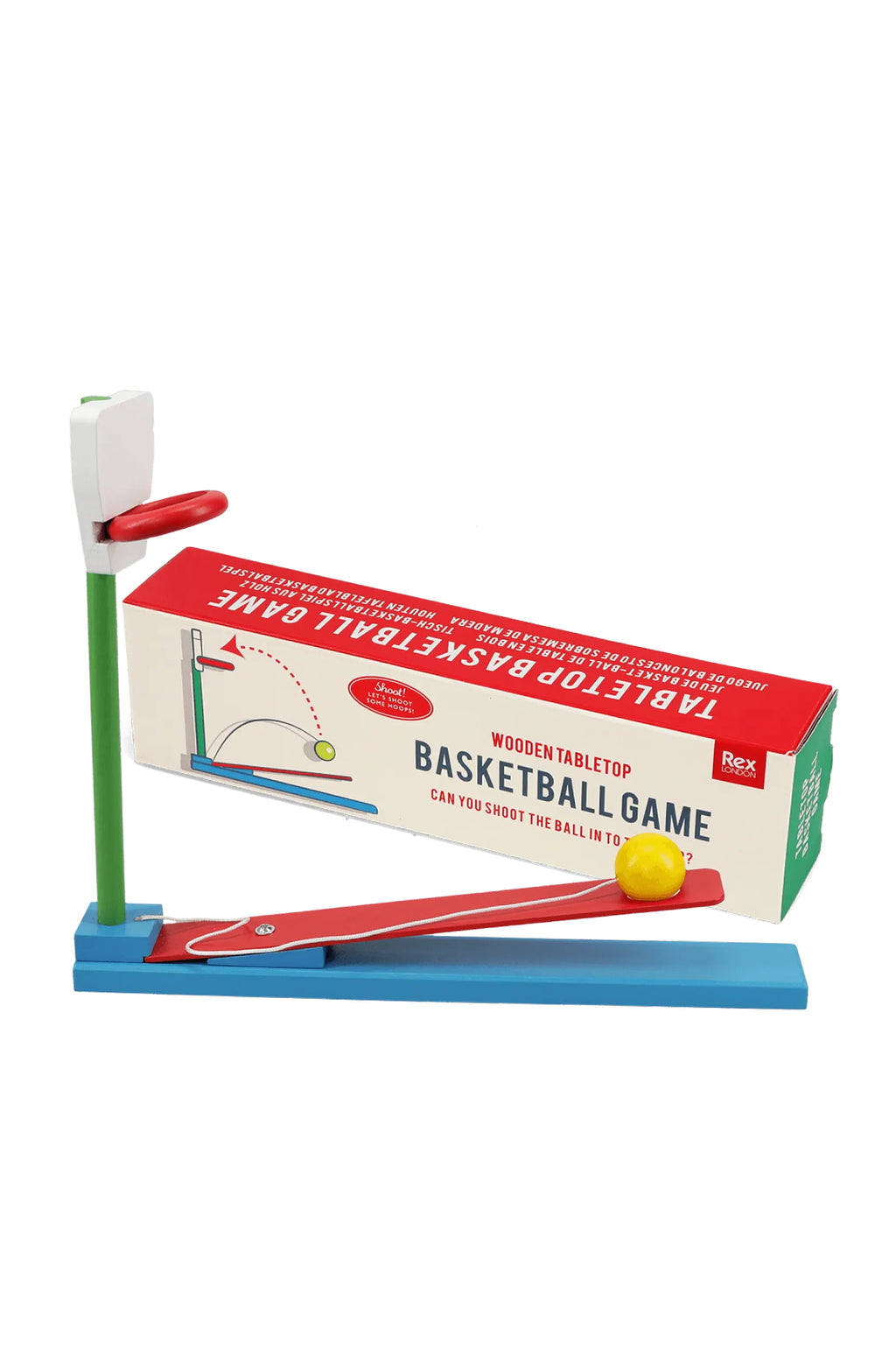 Wooden Tabletop Basketball Game