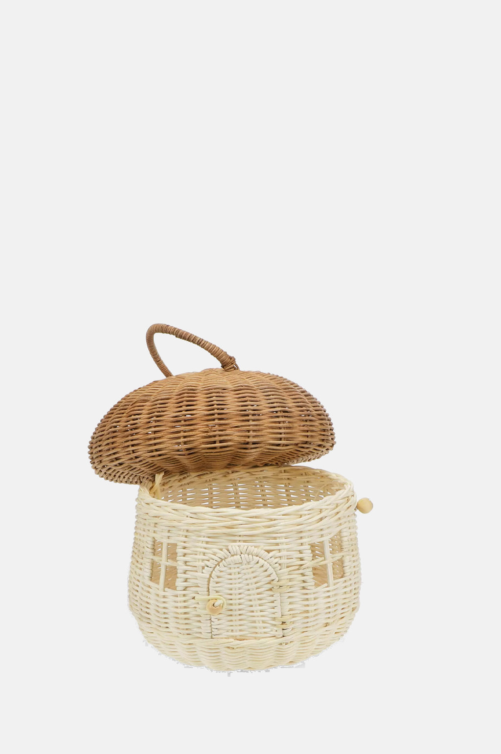 Rattan Mushroom House Basket