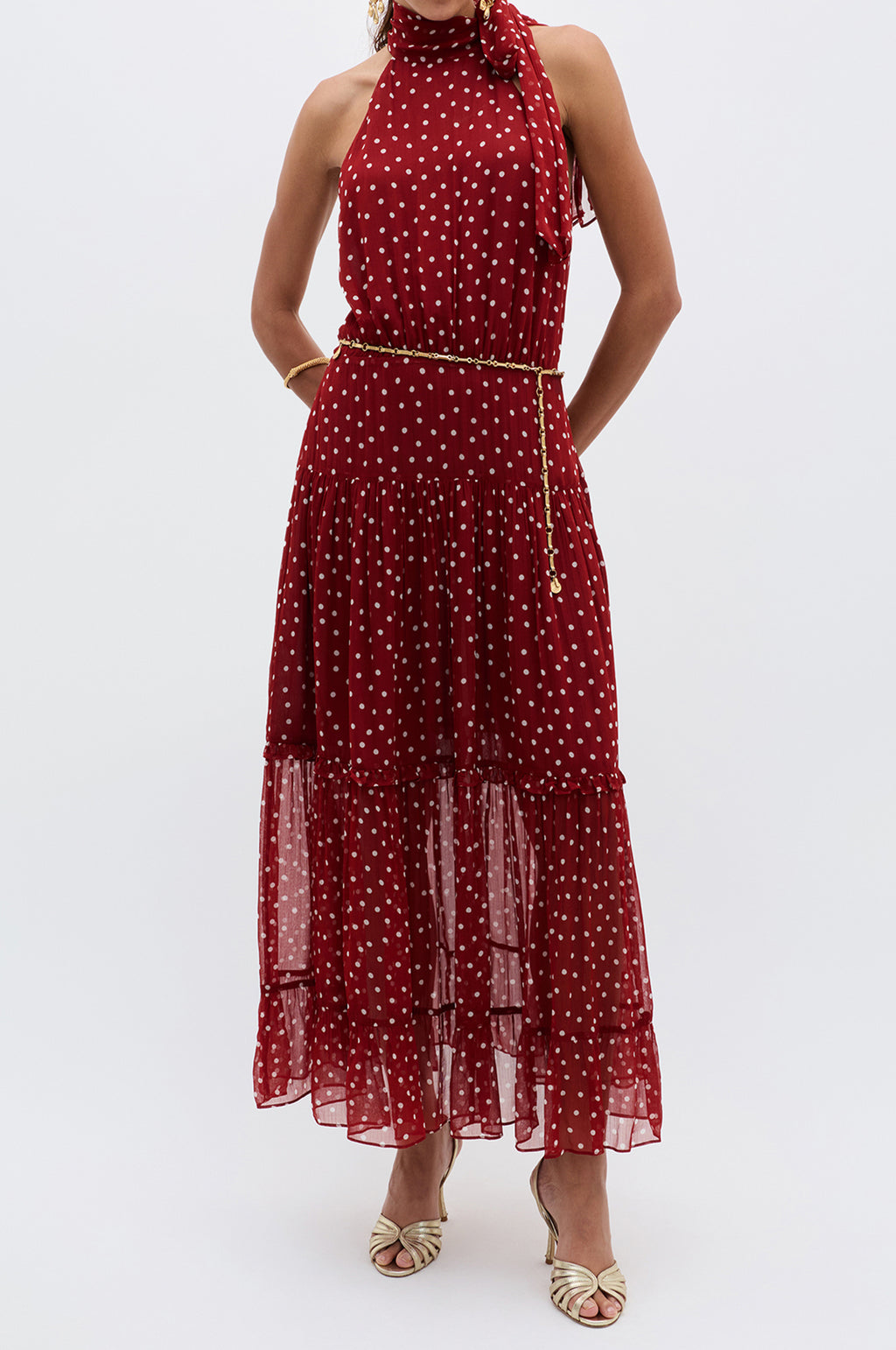 Abi Dress Layla Dot Red