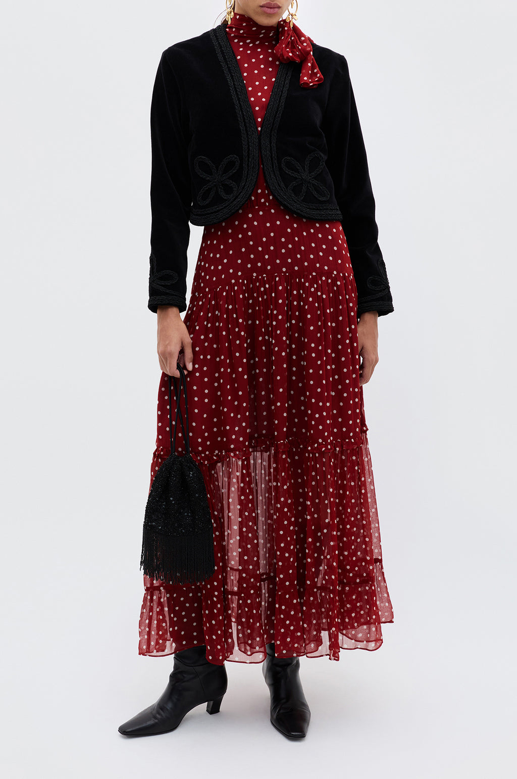 Abi Dress Layla Dot Red