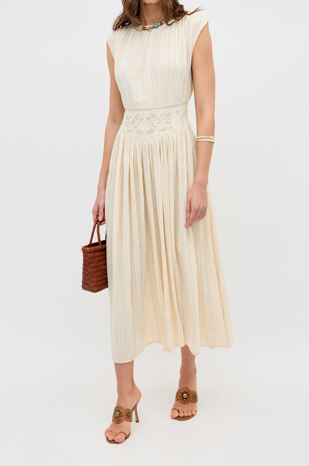 Alayah Dress Sienna Lace Embroidery Cream