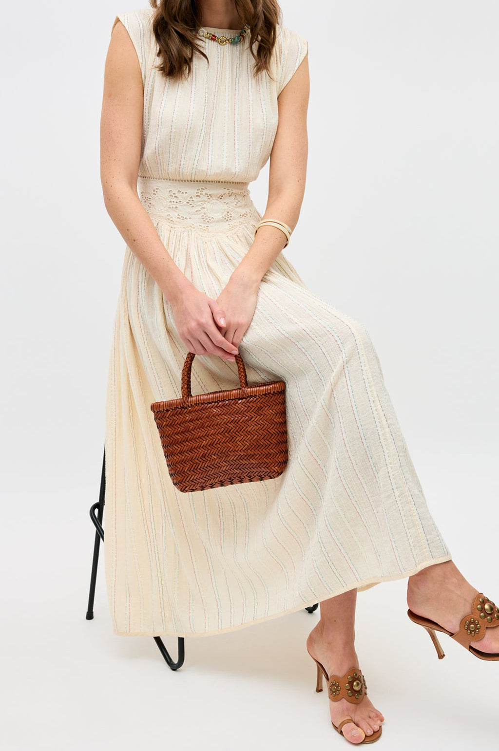 Alayah Dress Sienna Lace Embroidery Cream
