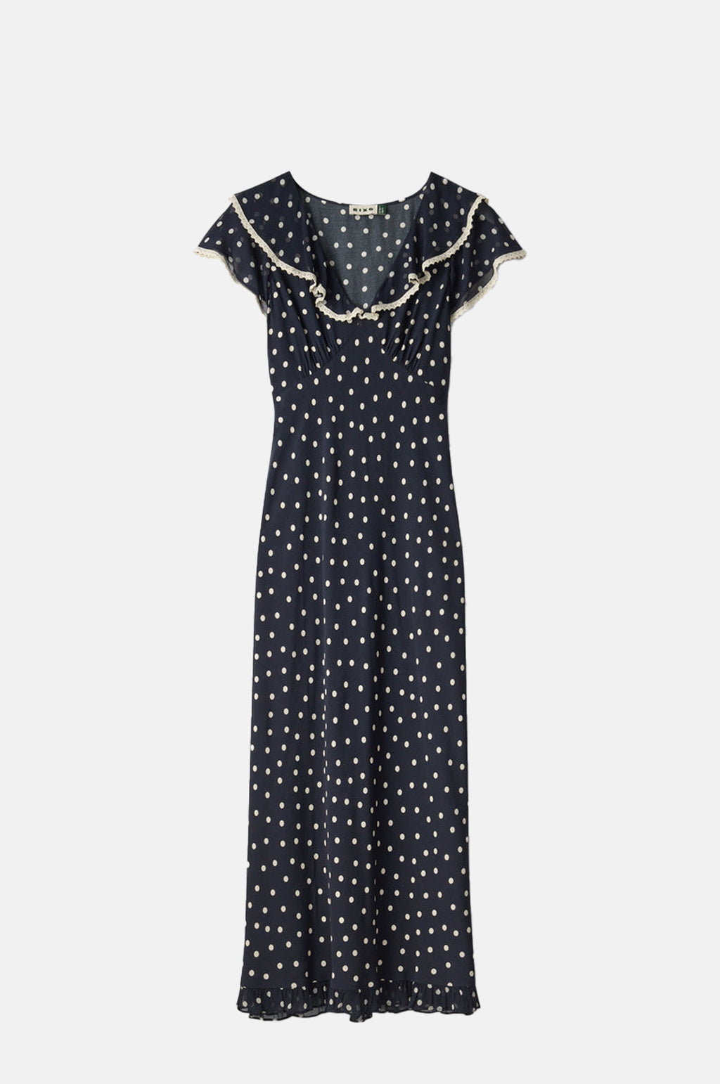 Rixo Bethea Dress Layla Dot Navy.