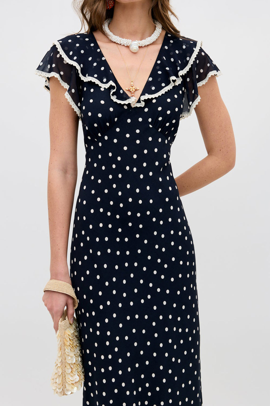 Bethea Dress Layla Dot Navy