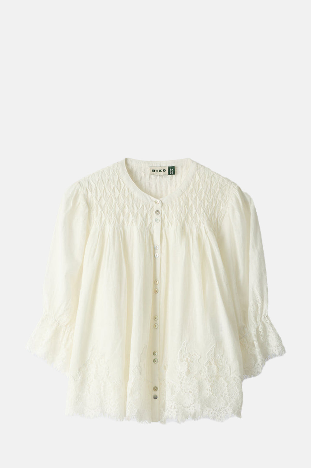 Rixo Erika Top Ivory.