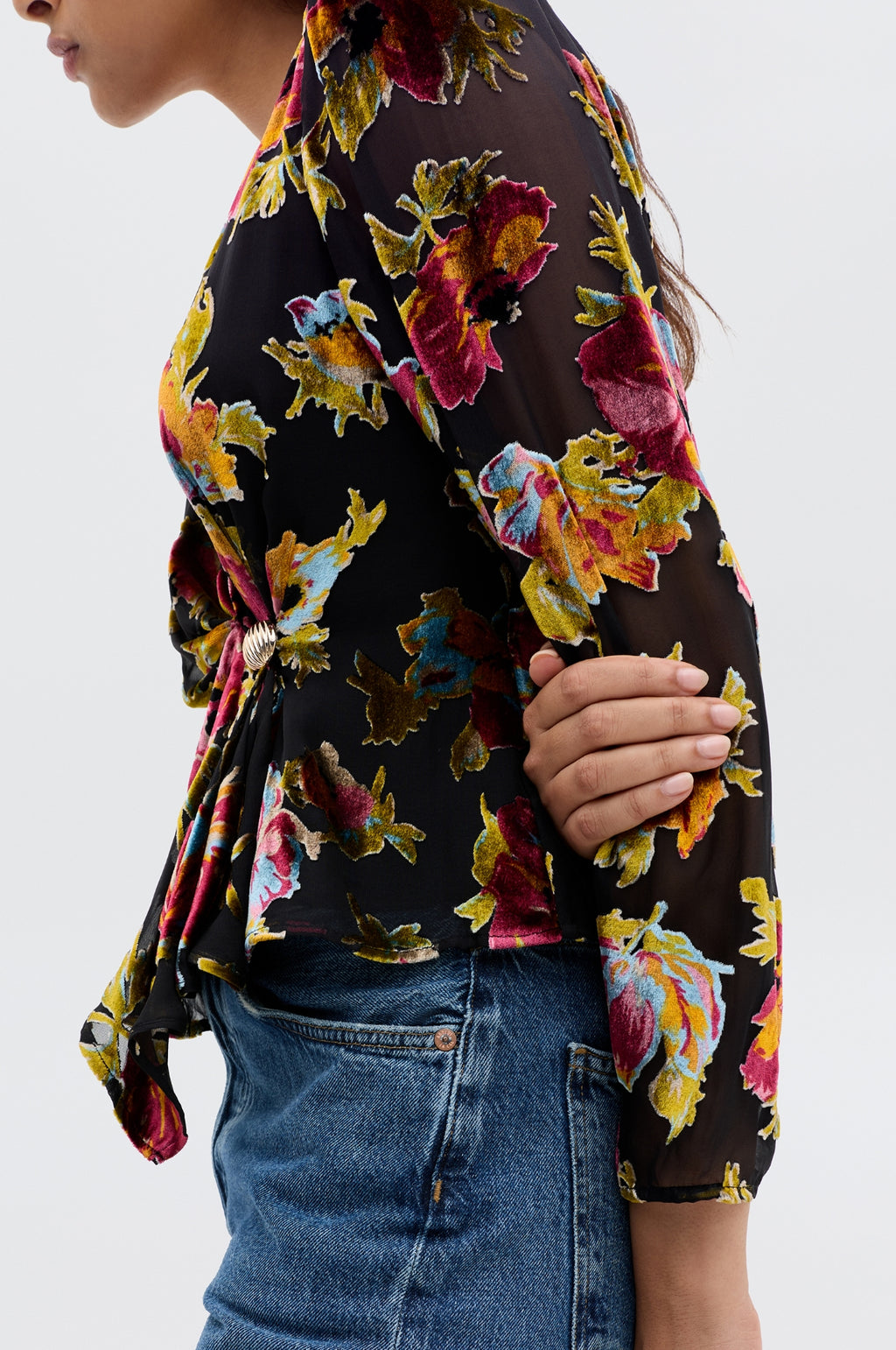 Everlyn Top Countryside Devore Black