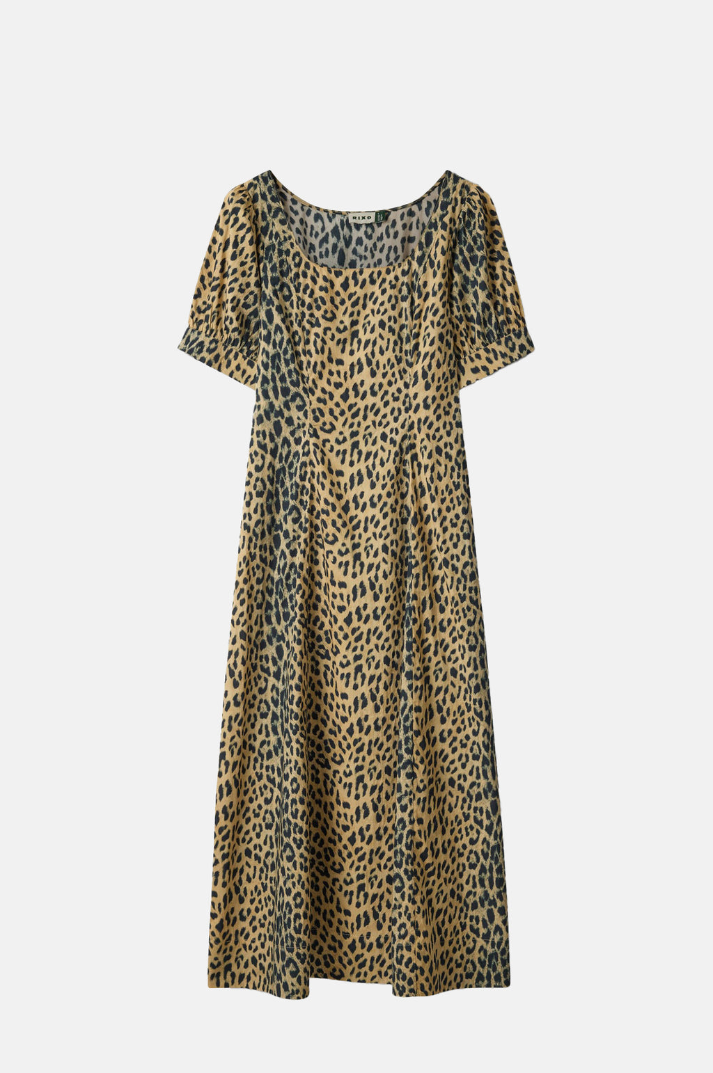 Rixo Kathleen Dress Nina Leopard Brown.