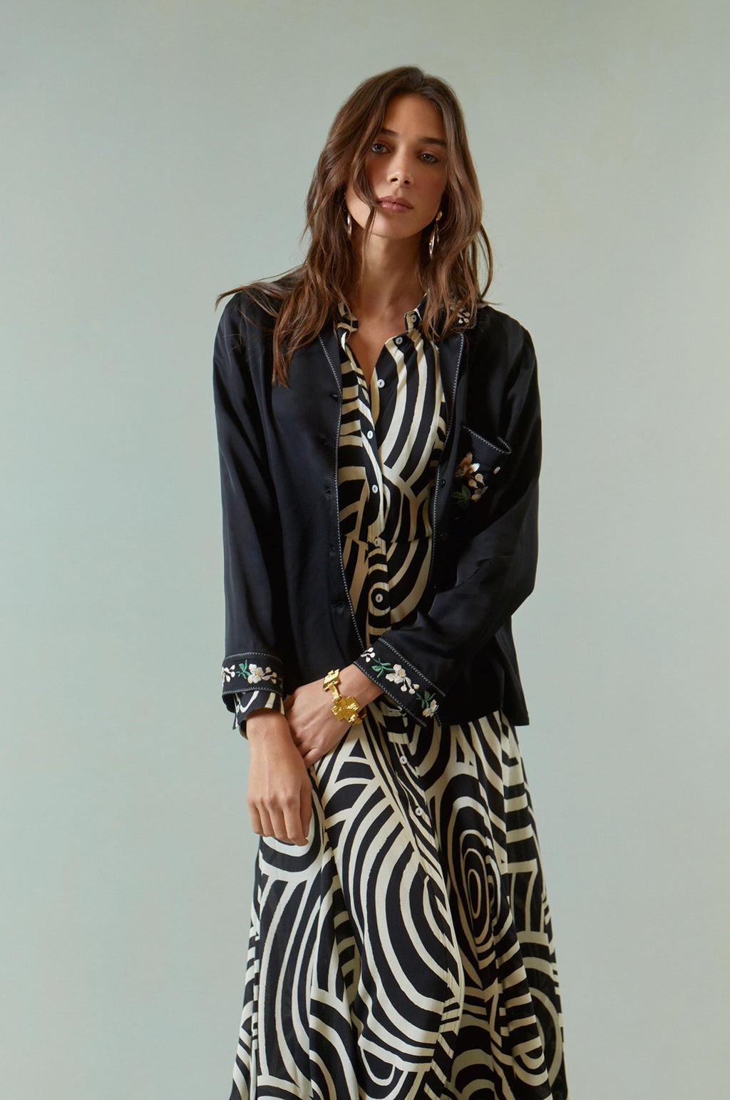 Maddison Dress Whirlpool Mono