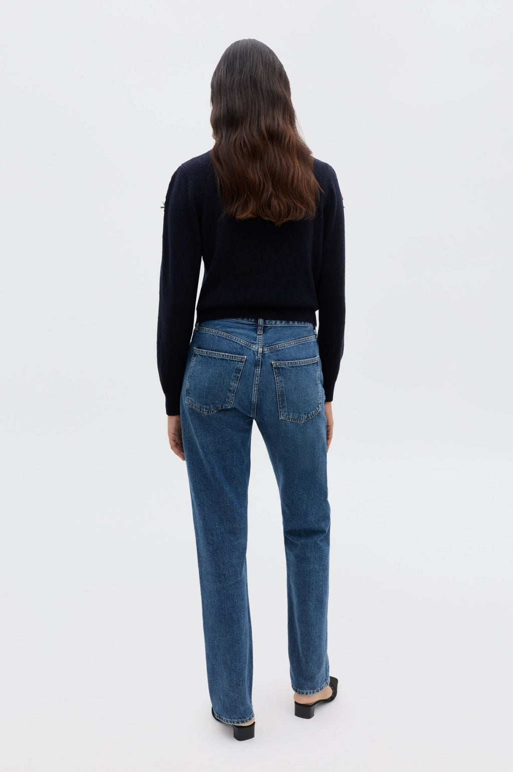 Merinda Cardigan Floret Embroidery Deep Navy