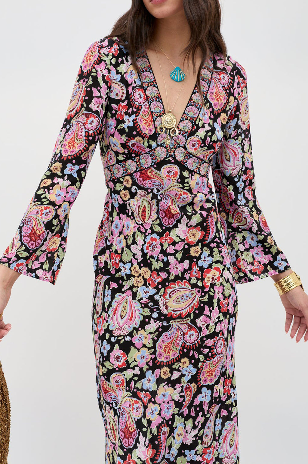 Tania Dress Cara Floral Black
