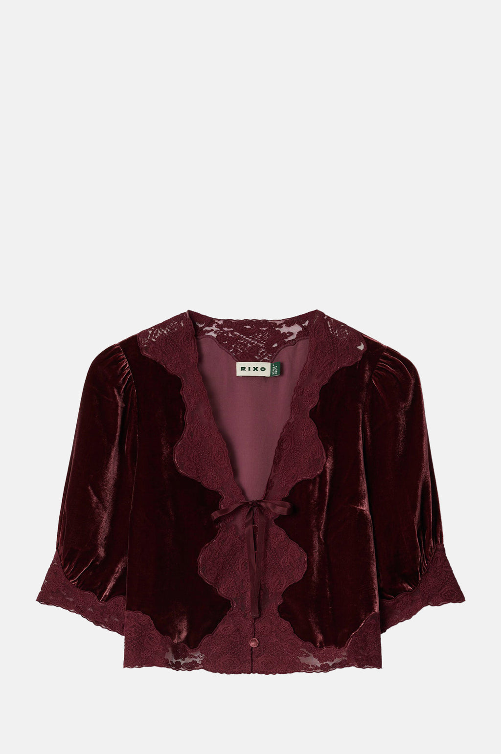 Rixo Ursula Top Bordeaux.