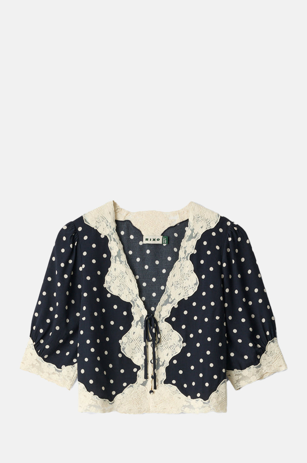 Rixo Ursula Top Layla Dot Navy.