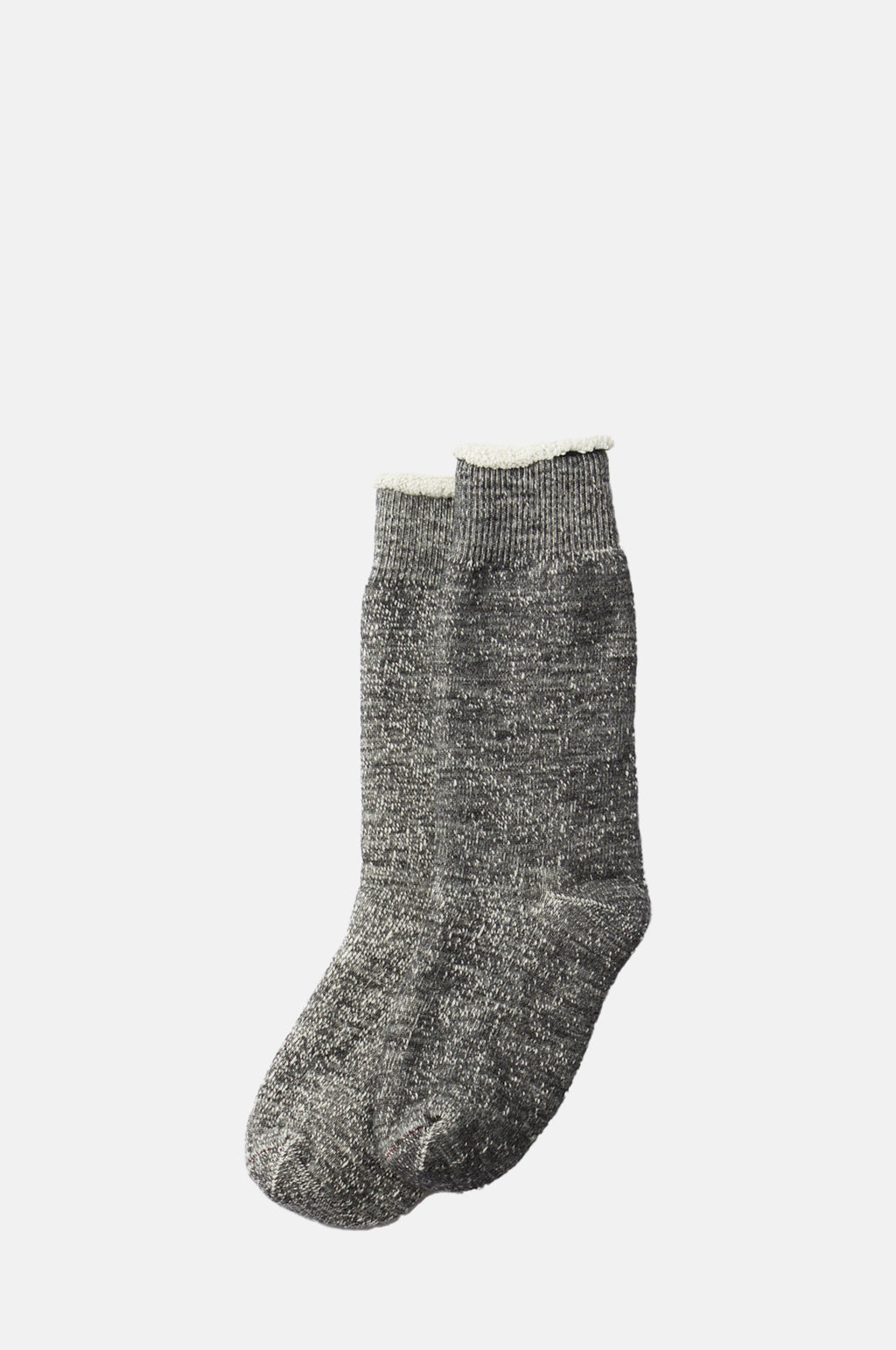 RoToTo Double Face Crew Socks Merino Wool and Organic Cotton Charcoal.