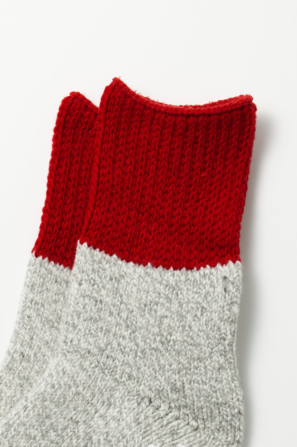 Retro Winter Room Socks Red/Gray