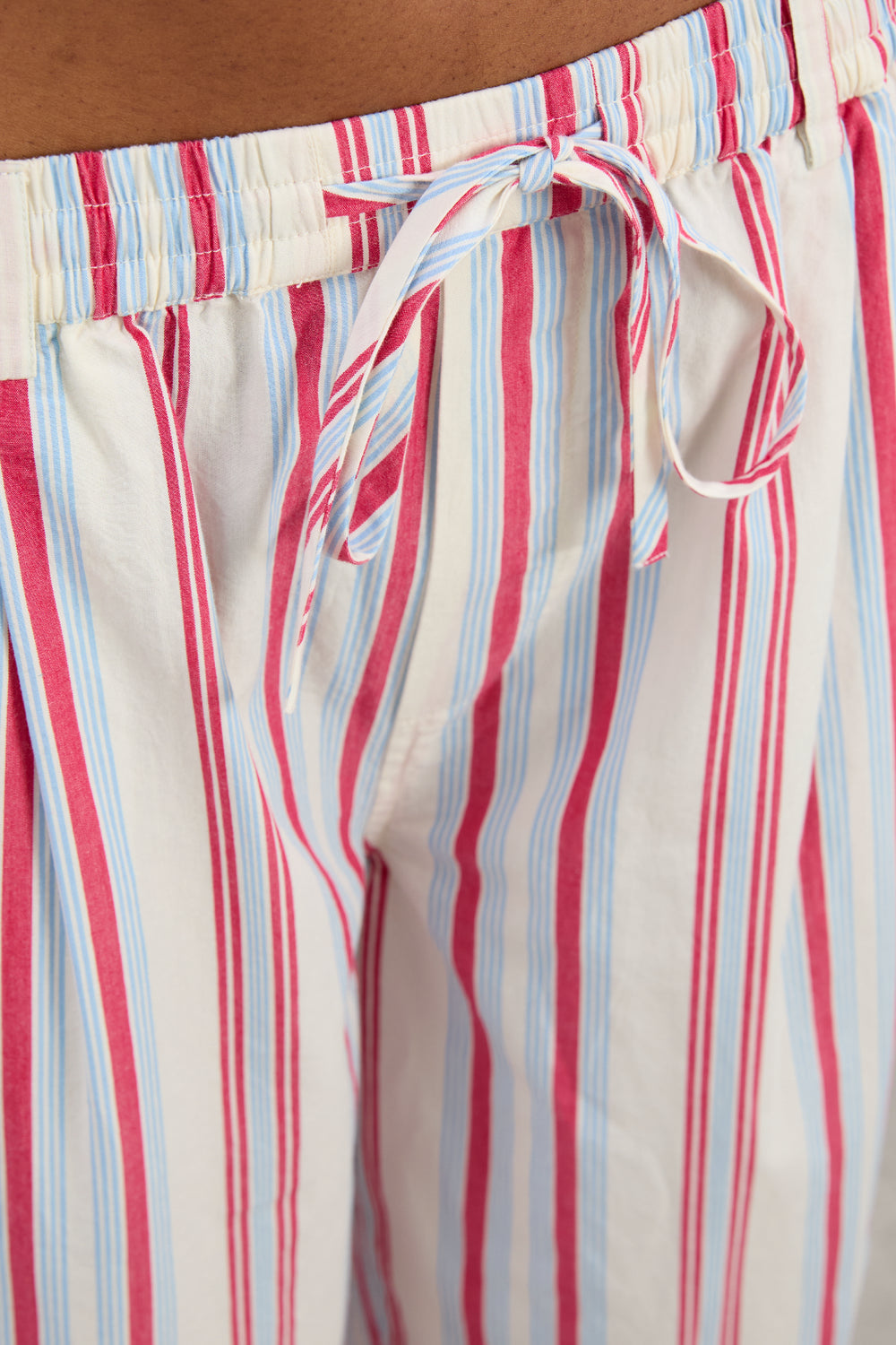 Georgia Trousers Butter Cherry Stripe Multi