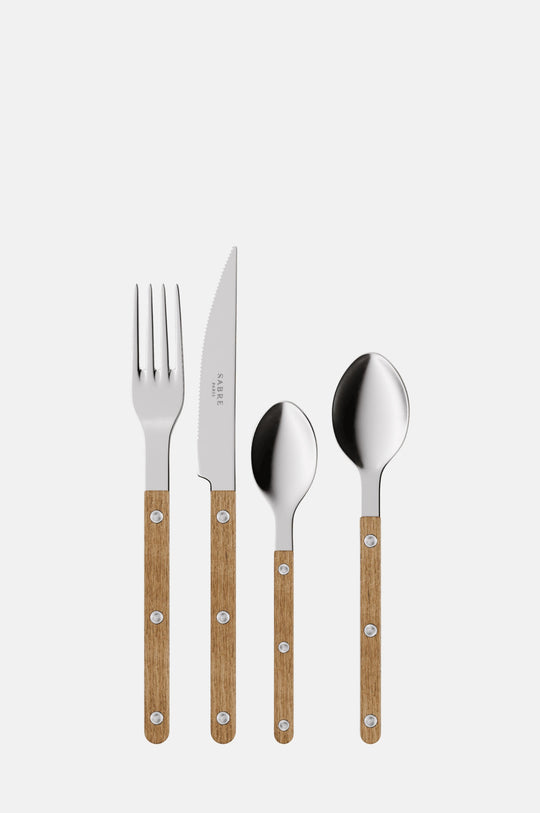 4 Pieces Cutlery Set Bistrot Teak