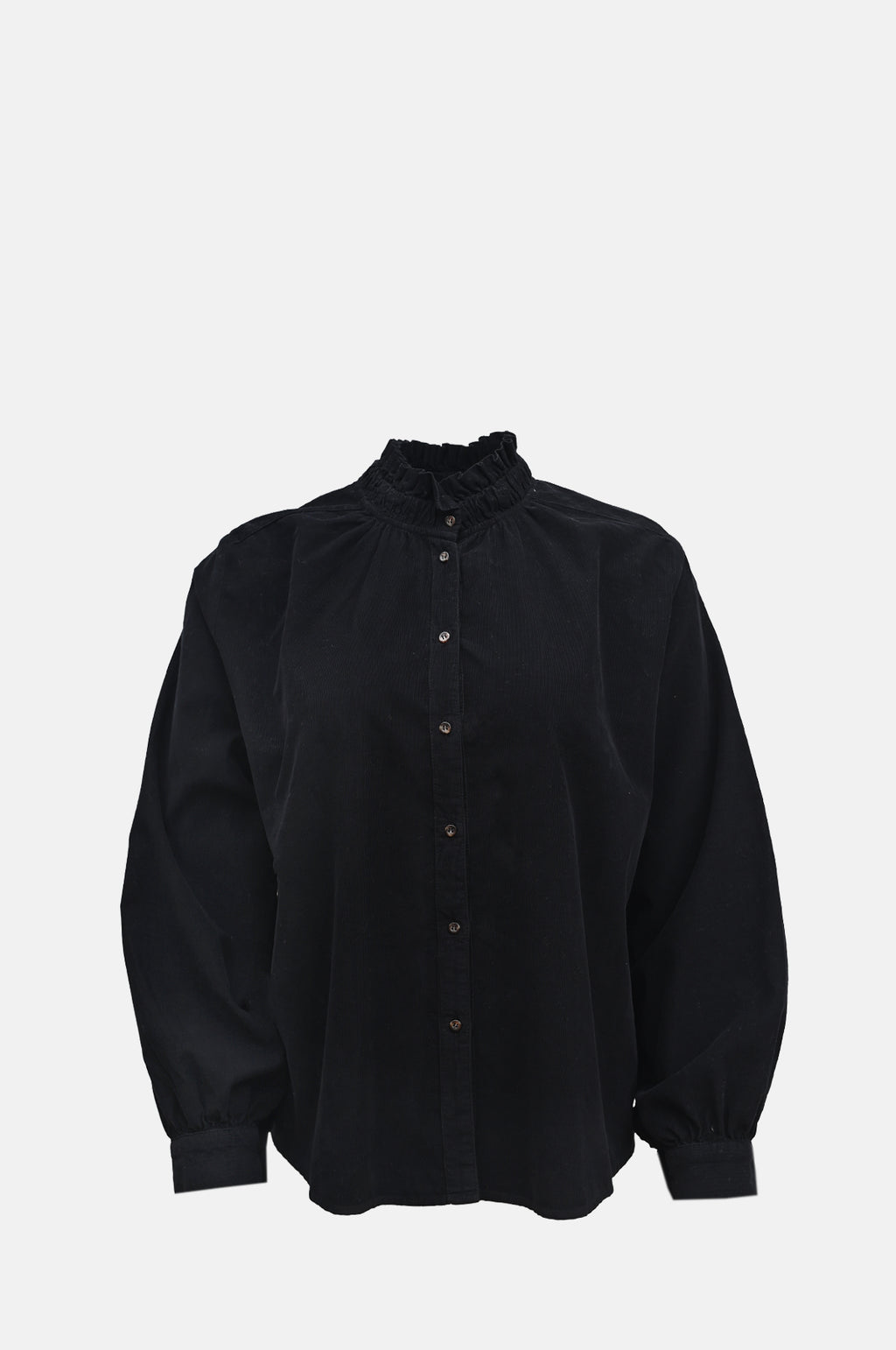 Scarecoeur Soline Velvet Blouse Noir.