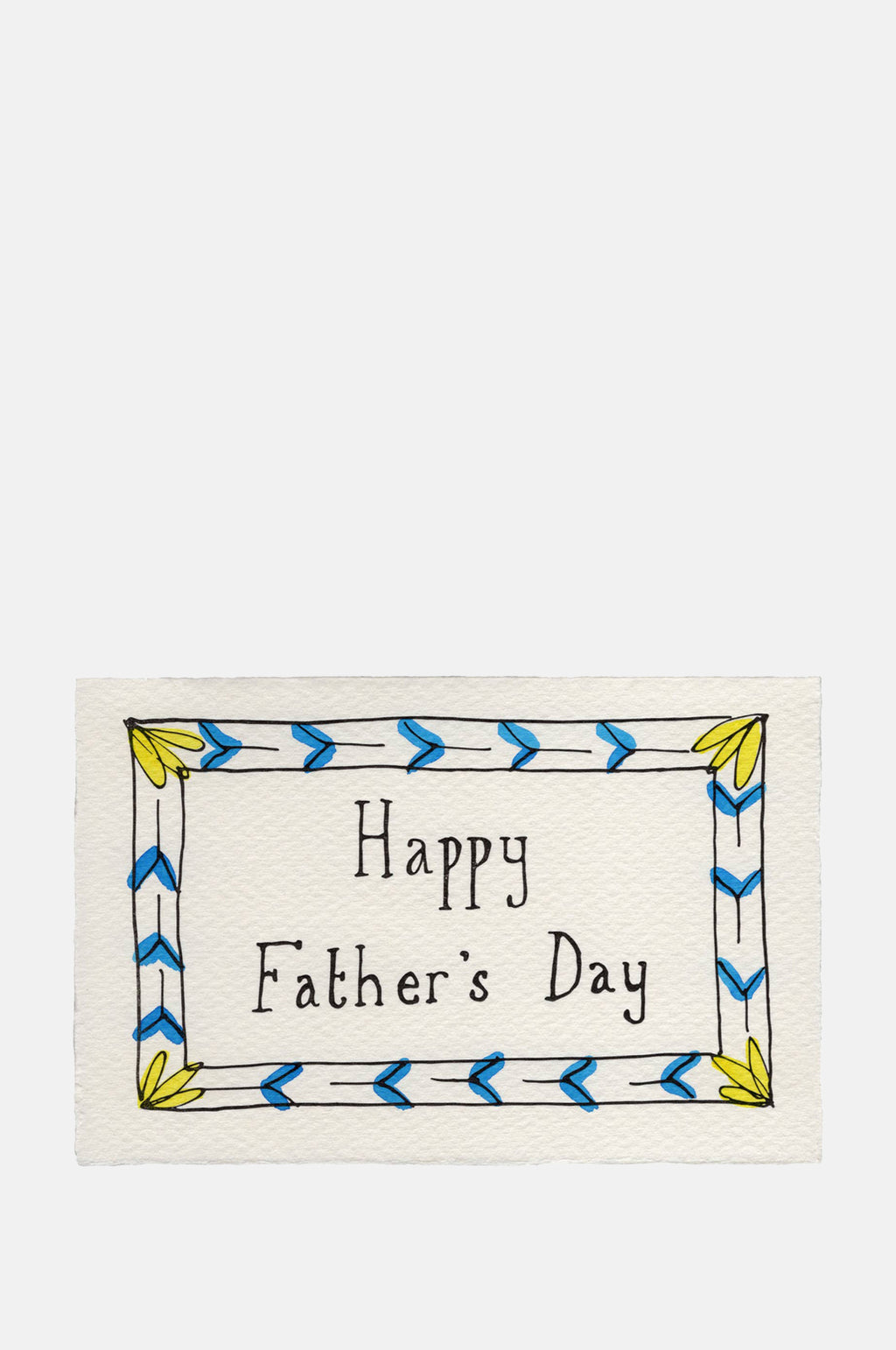 Scribble and Daub Blue Border Fathers Day Card.