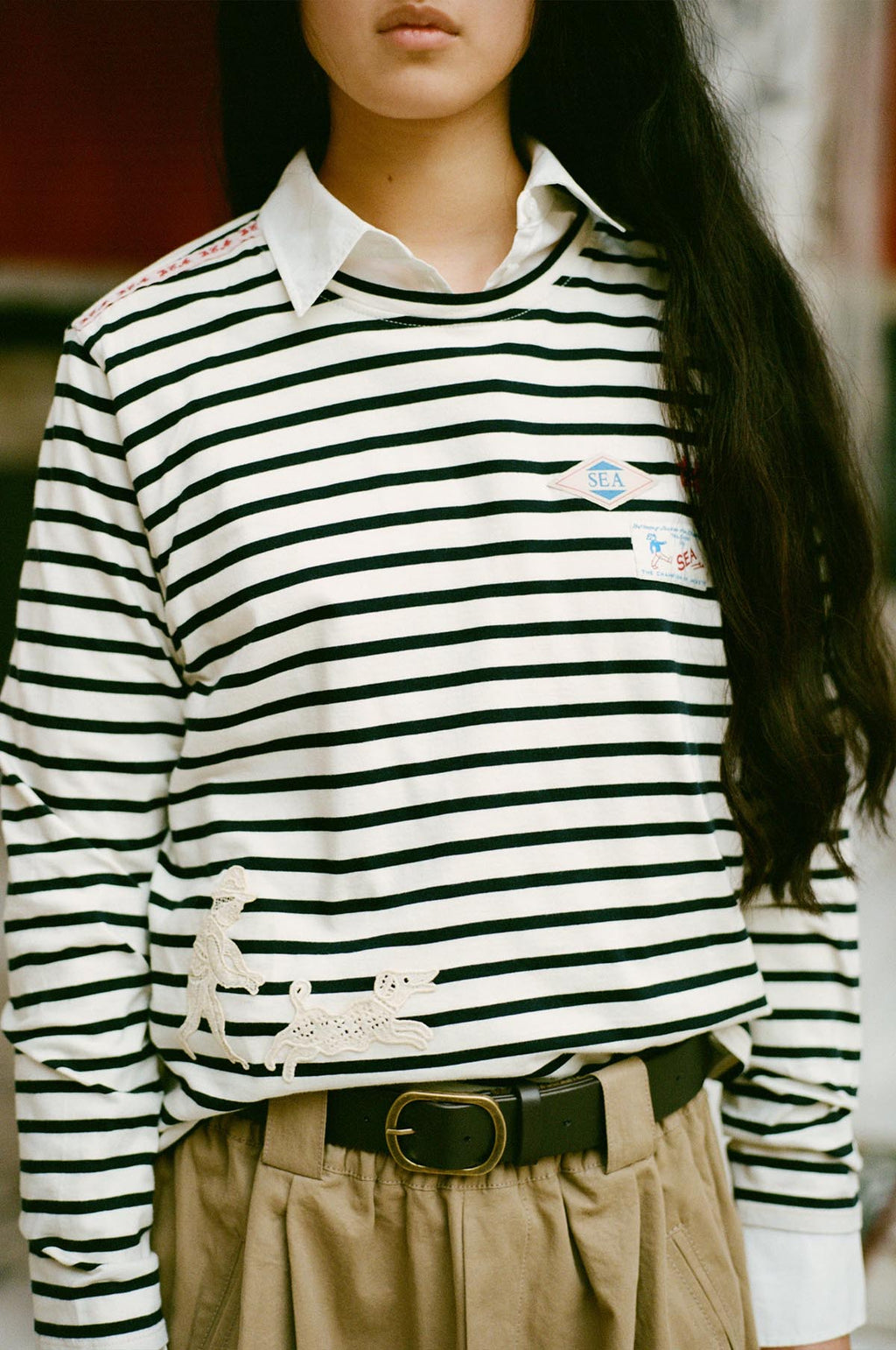 Athena Solid L/Slv T-Shirt Multi