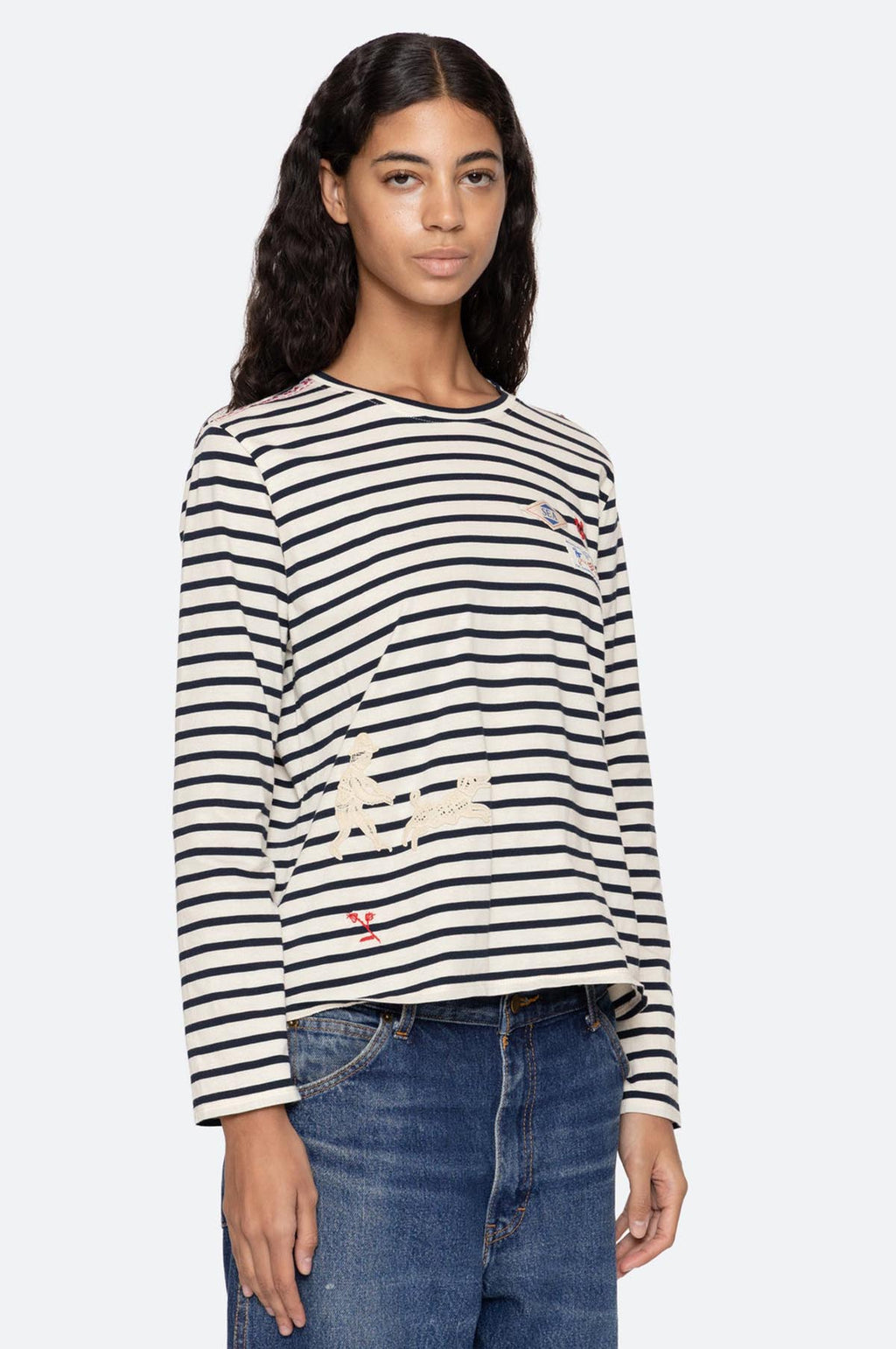 Athena Solid L/Slv T-Shirt Multi