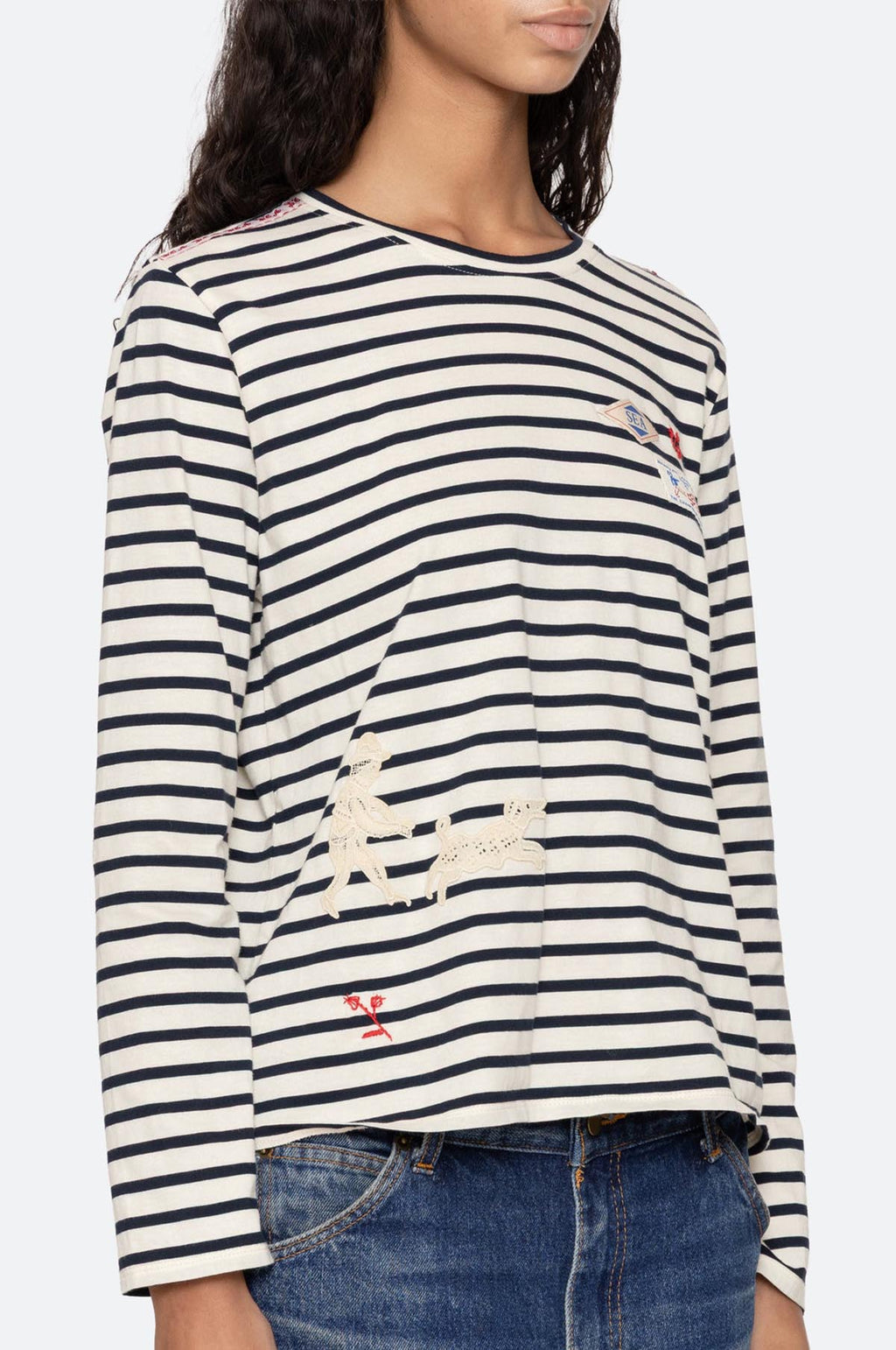 Athena Solid L/Slv T-Shirt Multi