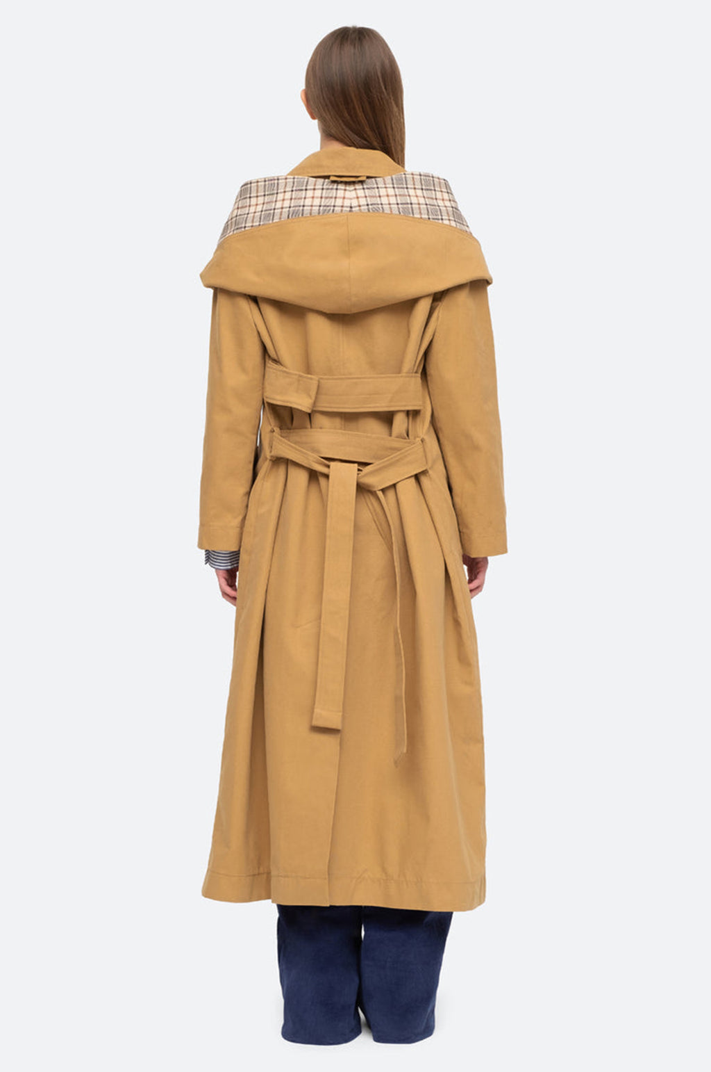 Beatriz Plaid Suiting L/Slv Belted Coat Multi