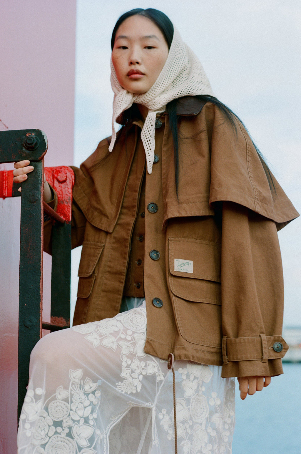 Carolyn Workwear Cape Jacket Camel