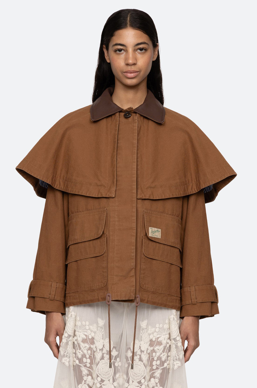 Carolyn Workwear Cape Jacket Camel