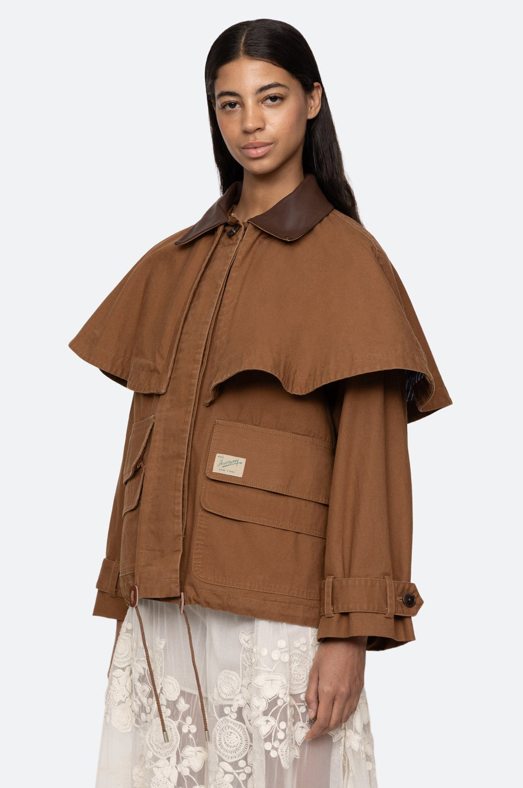 Carolyn Workwear Cape Jacket Camel