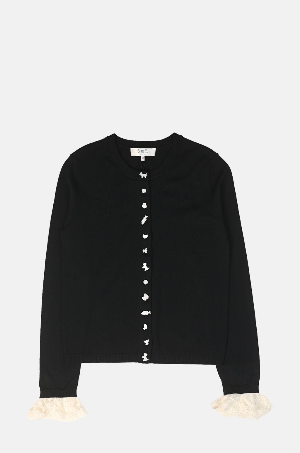 Sea New York Diane Knit Cardigan Black.
