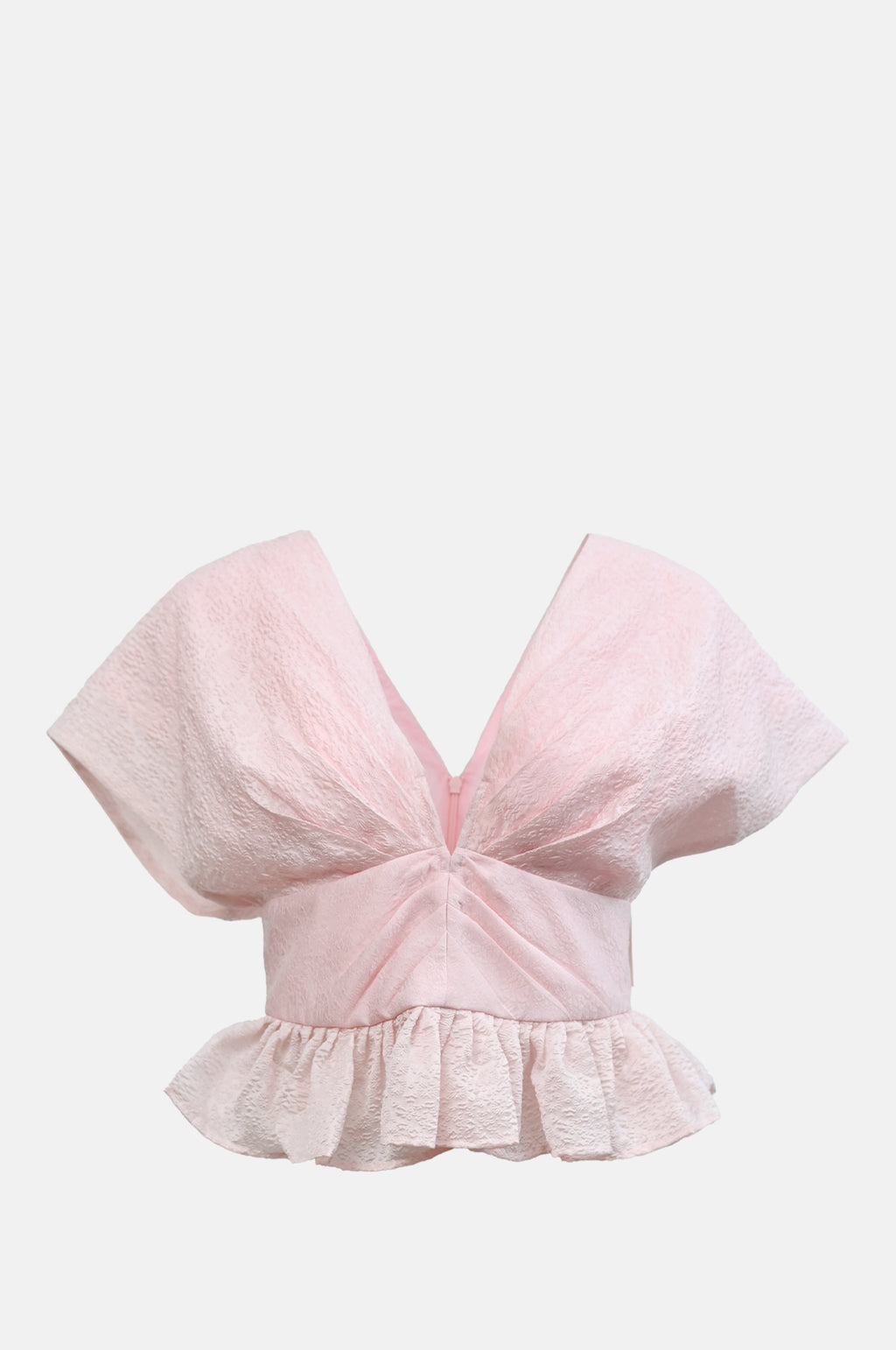 Sea New York Florence Embossed V Neck Top Pink.