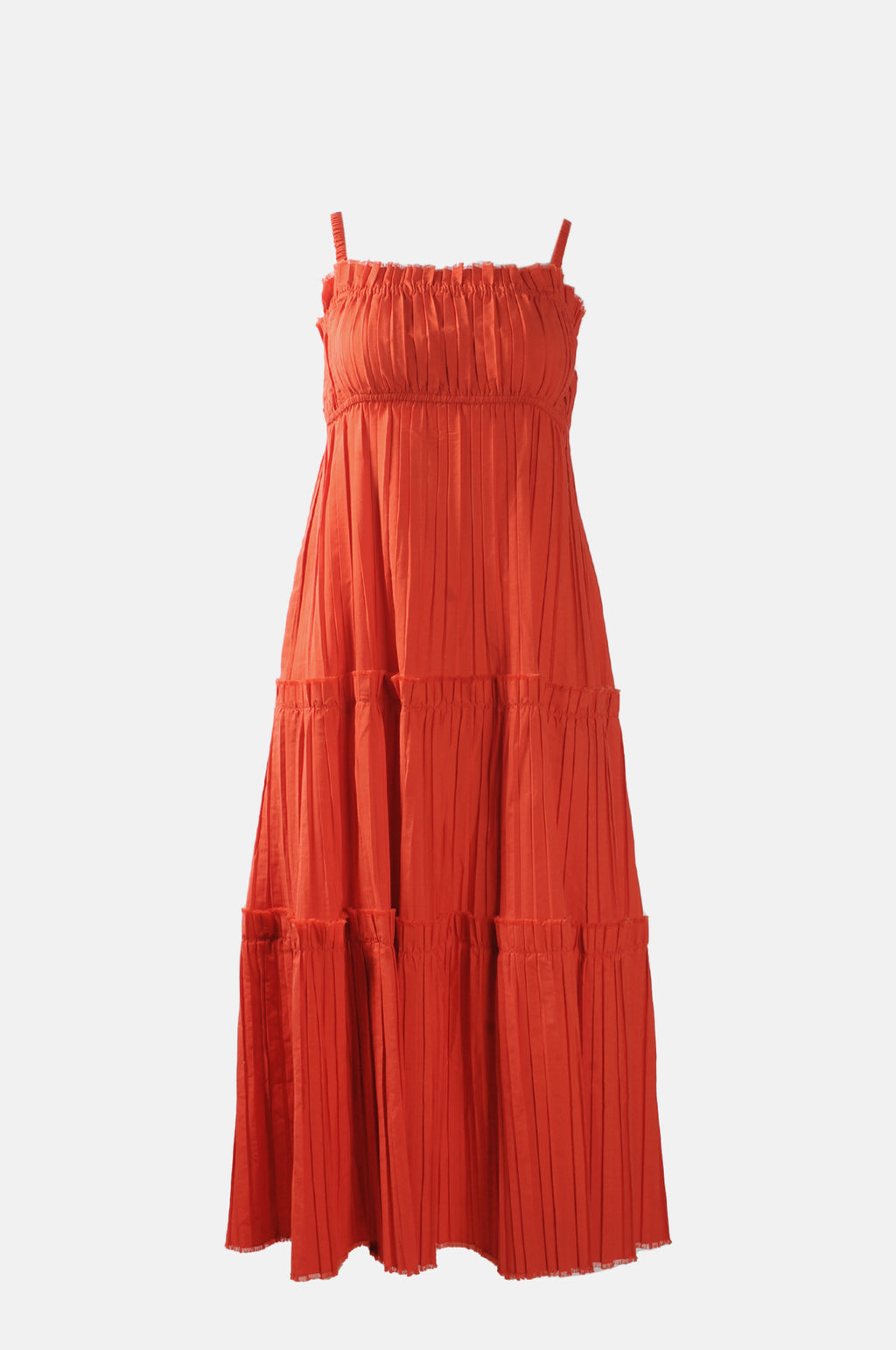 Greir Pleating Slip Dress Poppy