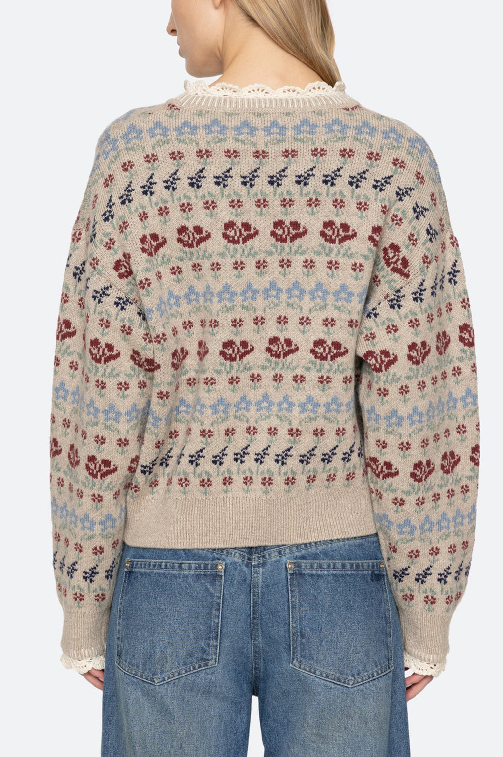 Preston Knit Crew Neck Sweater Cream