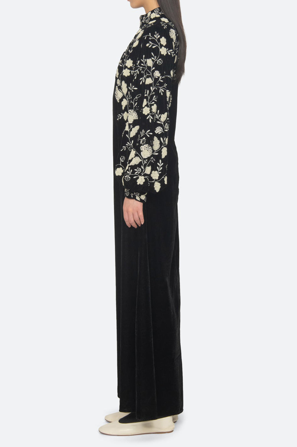 Shiloh Emb Maxi Dress Black