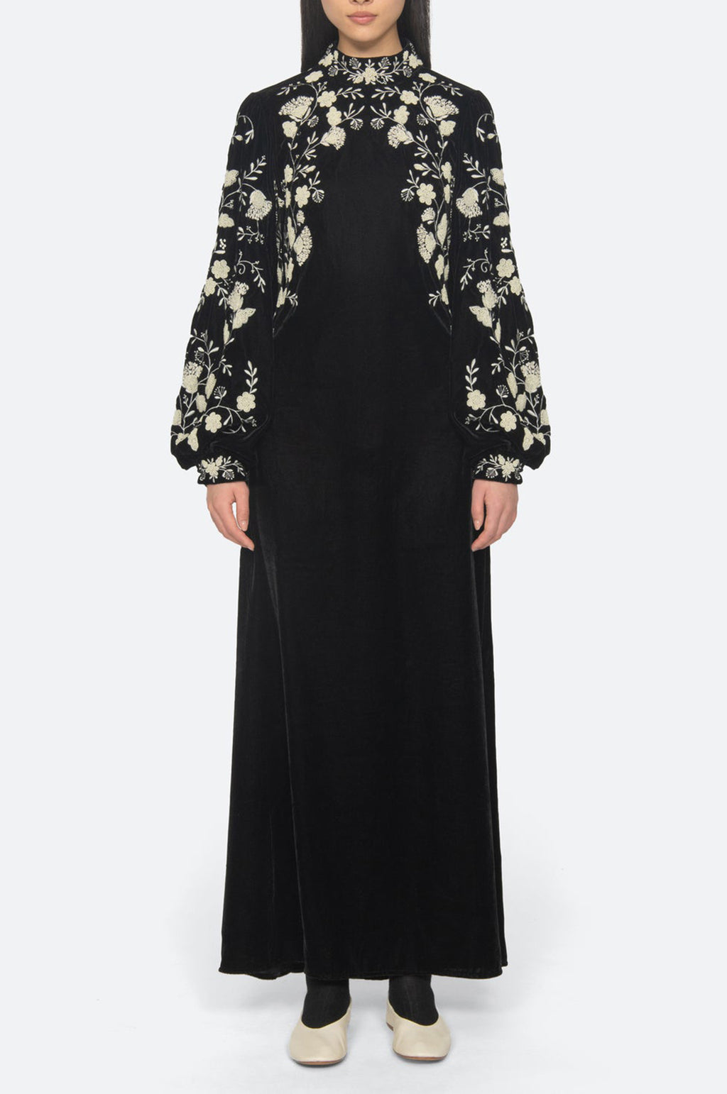 Shiloh Emb Maxi Dress Black
