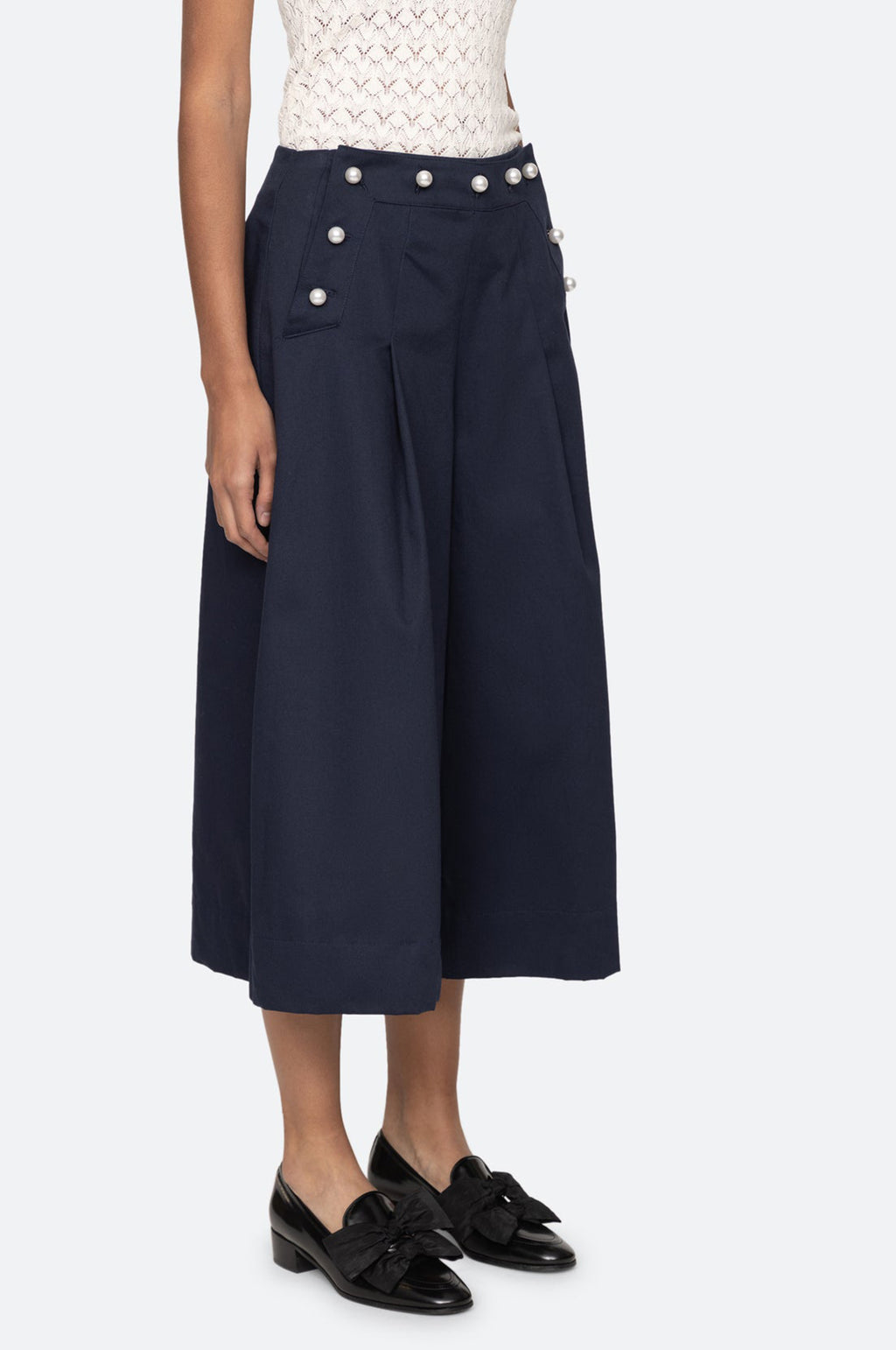 Suzette Sportswear Flare Pants Navy