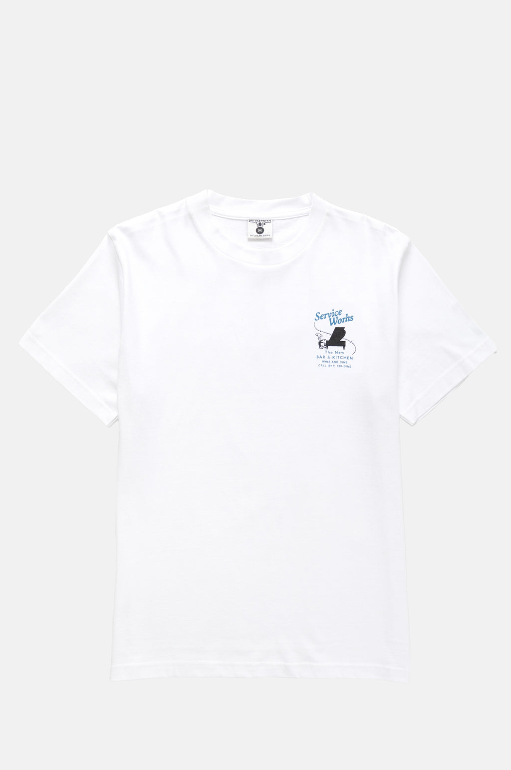 Service Works Bar + Kitchen Tee White.
