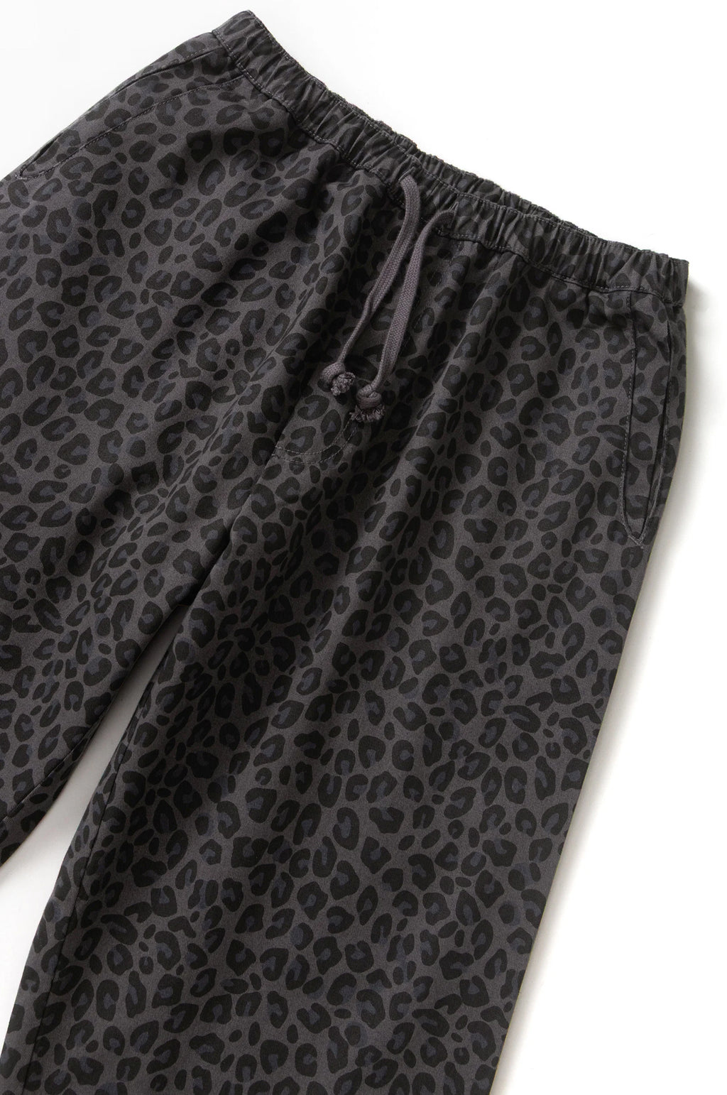 Patterned Easy Chef Pants Black Leopard
