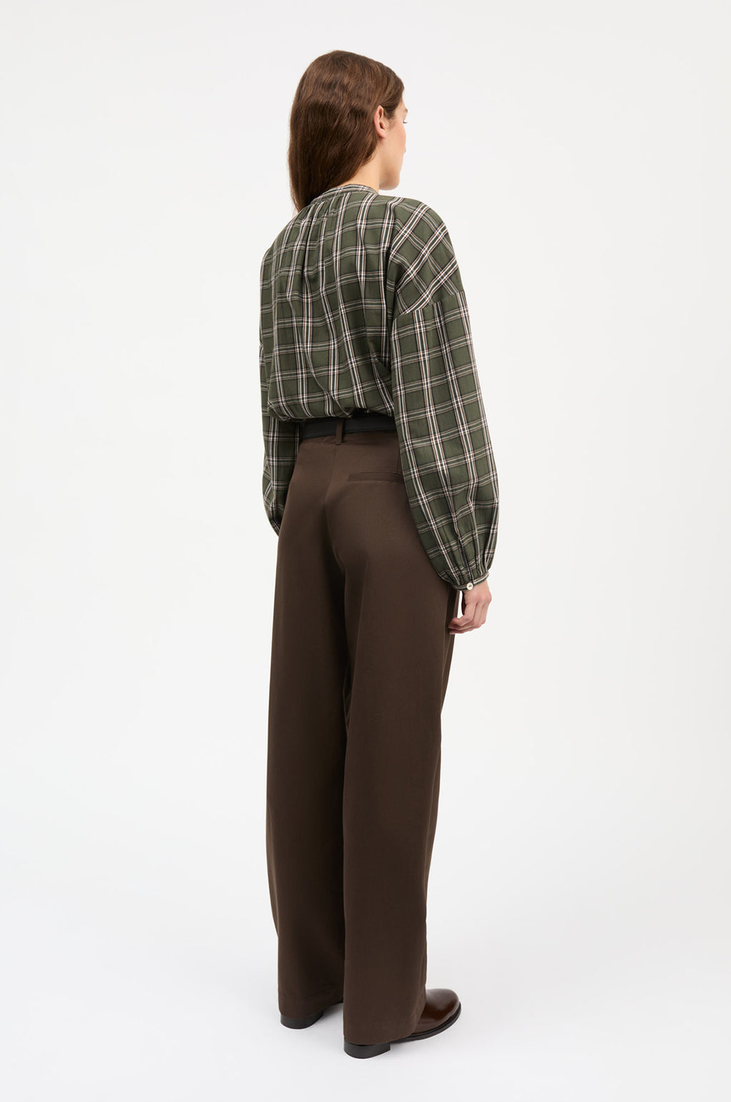 Cilla Shirt Green/White Check