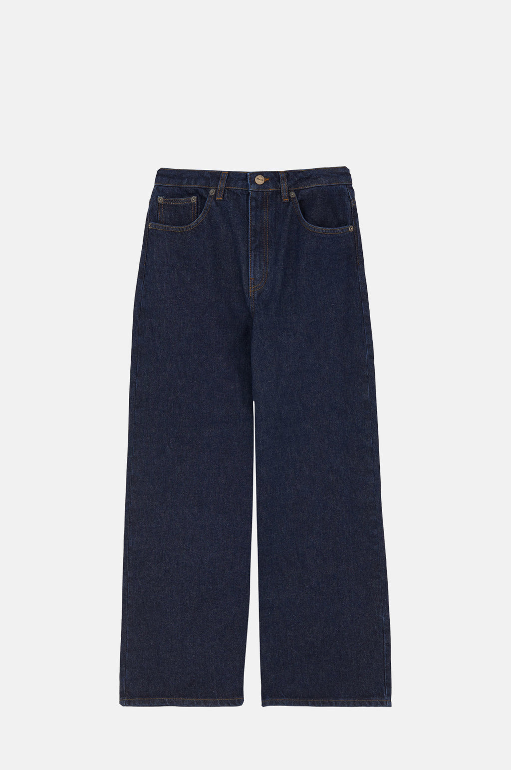 Skall Studio Wide Leg Jeans Indigo Denim Blue.