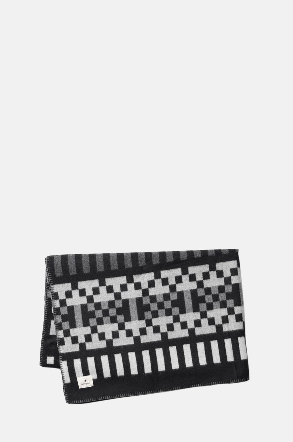 Snow Peak Recycled Wool Blanket Black.