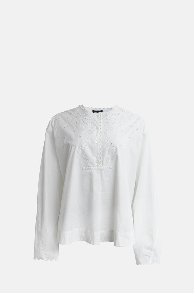 L&#39;Appartement DEUXIEME CLASSE - L&#39;Appartement C/N Gahter Blouse ホワイト LR-LESLIE 2 Blouse in Off white from Leveté Room