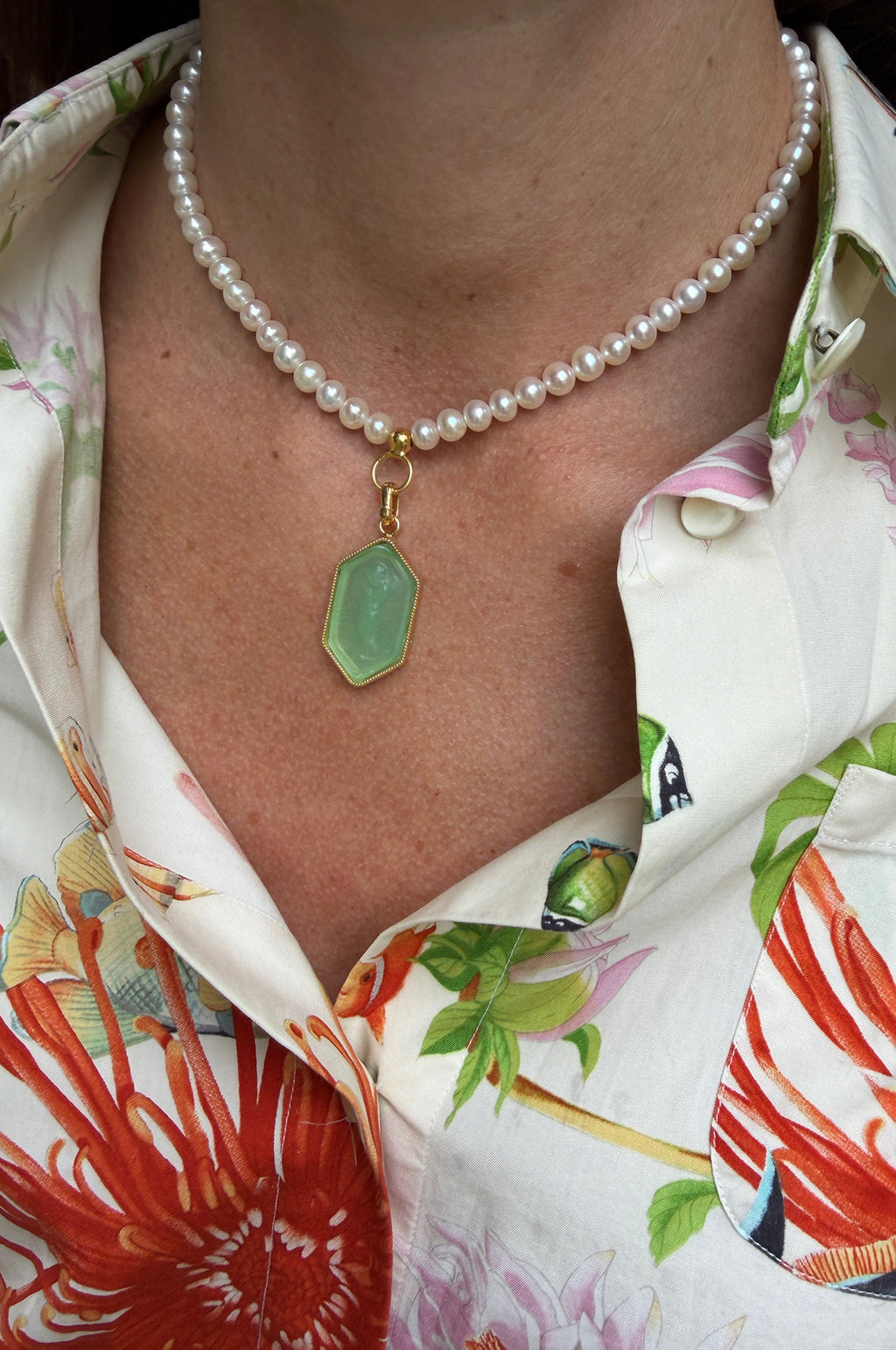 Soru Charm Bianca Pearl Necklace