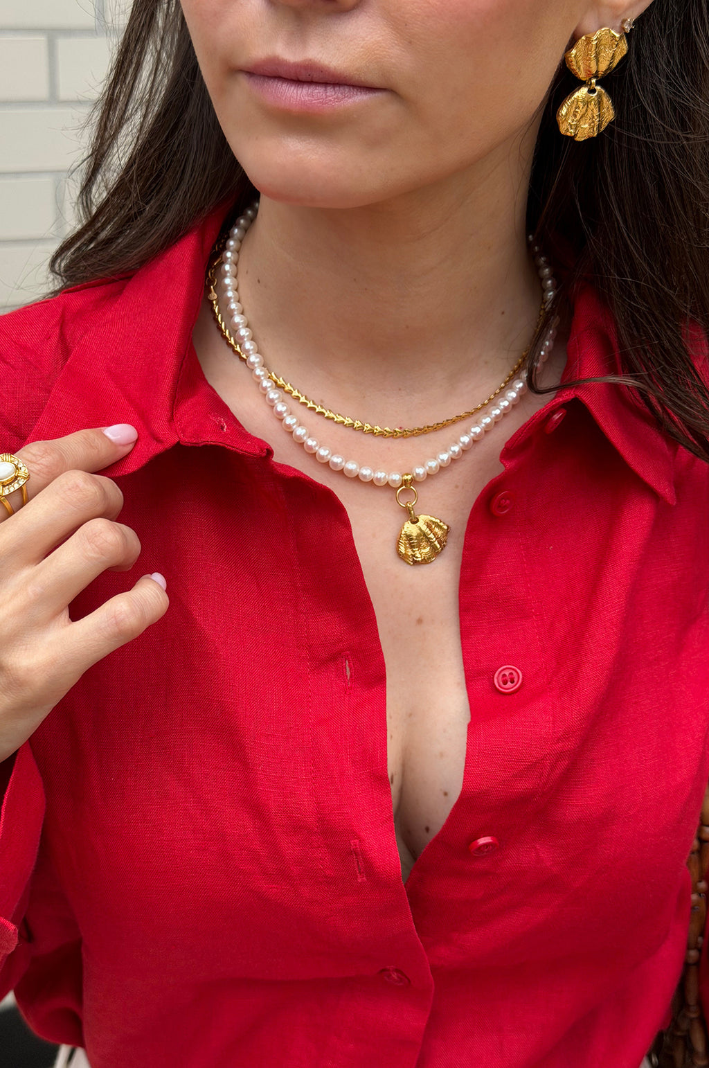 Soru Charm Bianca Pearl Necklace